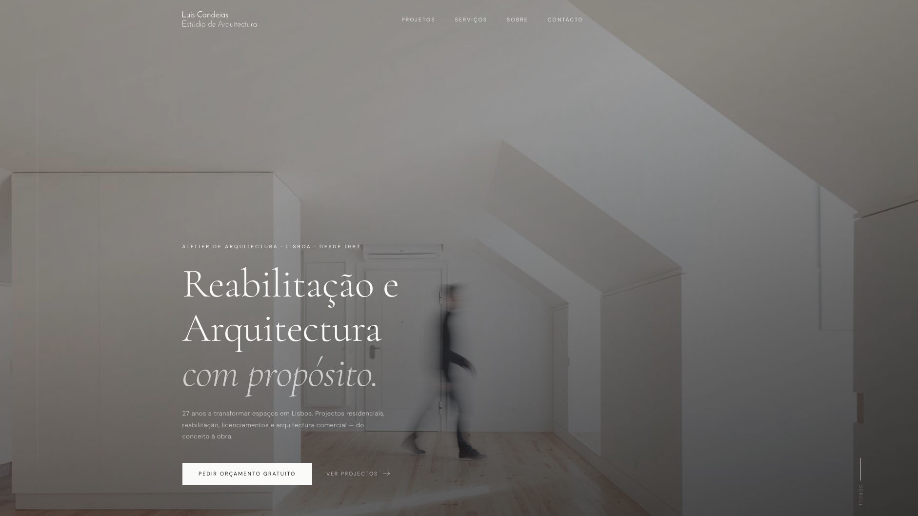 Site do Arquiteto Luís Candeias
